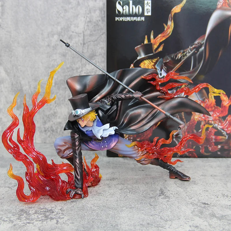 22cm Anime One Piece Sabo Figure IU Fire Fist Sabo Figures Revolutionary Army Figure Model Pvc Statue Doll Statue Toys Gift 22cm Anime One Piece Sabo Figure IU Fire Fist Sabo Figures Revolutionary Army Figure Model Pvc Statue Doll Statue Toys Gift